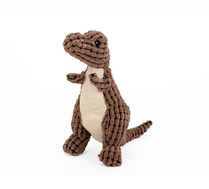 Plush Squeaky Dinosaur Dog Toy