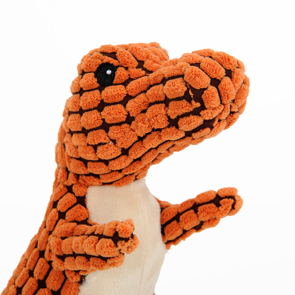 Plush Squeaky Dinosaur Dog Toy