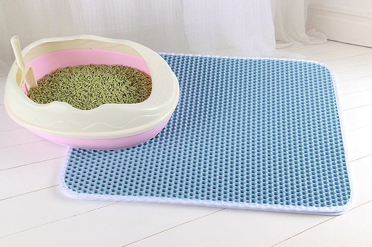 EVA Double Layer Cat Litter Mat, Waterproof Pet Mat