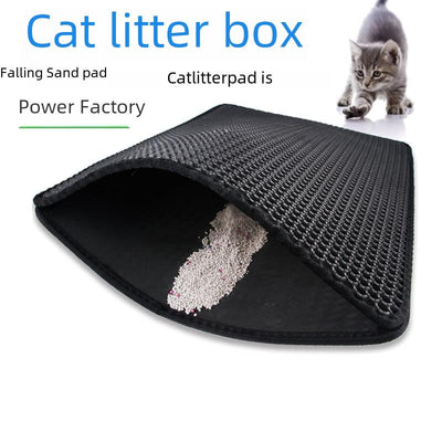 EVA Double Layer Cat Litter Mat, Waterproof Pet Mat